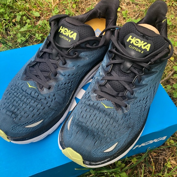 SALE HOKAs Mens Running sneakers Clifton 8: Size 10 -Teal - Picture 3 of 7